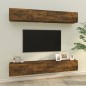 vidaXL Mobili Porta TV a Parete 4 pz Rovere Fumo 100x30x30 cm vidaXL Mobili Porta TV a Parete 4 pz Rovere Fumo 100x30x30 cm