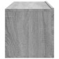 vidaXL Mobili Porta TV a Parete 4 pz Grigio Sonoma 100x30x30 cm