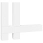 vidaXL Mobile Porta TV a Parete Bianco Lucido in Legno Multistrato