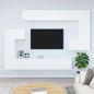 vidaXL Mobile Porta TV a Parete Bianco in Legno Multistrato vidaXL Mobile Porta TV a Parete Bianco in Legno Multistrato