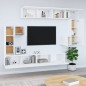 vidaXL Mobile Porta TV a Parete Bianco in Legno Multistrato vidaXL Mobile Porta TV a Parete Bianco in Legno Multistrato
