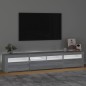 vidaXL Mobile Porta TV con Luci LED Grigio Sonoma 210x35x40 cm vidaXL Mobile Porta TV con Luci LED Grigio Sonoma 210x35x40 cm