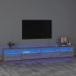 vidaXL Mobile Porta TV con Luci LED Grigio Sonoma 270x35x40 cm vidaXL Mobile Porta TV con Luci LED Grigio Sonoma 270x35x40 cm