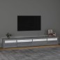 vidaXL Mobile Porta TV con Luci LED Grigio Sonoma 270x35x40 cm vidaXL Mobile Porta TV con Luci LED Grigio Sonoma 270x35x40 cm