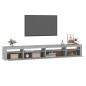vidaXL Mobile Porta TV con Luci LED Grigio Sonoma 270x35x40 cm vidaXL Mobile Porta TV con Luci LED Grigio Sonoma 270x35x40 cm