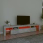 vidaXL Mobile Porta TV con Luci LED Grigio Cemento 215x36,5x40 cm vidaXL Mobile Porta TV con Luci LED Grigio Cemento 215x36,5x40 cm
