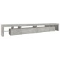 vidaXL Mobile Porta TV con Luci LED Grigio Cemento 290x36,5x40 cm