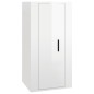 vidaXL Set di Mobili Porta TV 6 pz Bianco Lucido in Legno Multistrato vidaXL Set di Mobili Porta TV 6 pz Bianco Lucido in Legno Multistrato