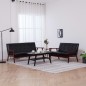 vidaXL Set di Divani 2 pz Nero in Similpelle vidaXL Set di Divani 2 pz Nero in Similpelle