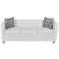 vidaXL Set Divani a 2 e a 3 Posti in Similpelle Bianco vidaXL Set Divani a 2 e a 3 Posti in Similpelle Bianco