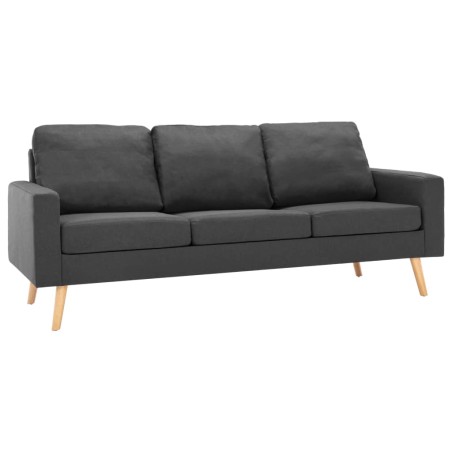 vidaXL Set Divani 2 pz in Tessuto Grigio Scuro