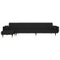 vidaXL Divano Letto a L Nero 275x140x70 cm in Velluto vidaXL Divano Letto a L Nero 275x140x70 cm in Velluto