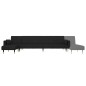 vidaXL Divano Letto a L Nero 275x140x70 cm in Velluto vidaXL Divano Letto a L Nero 275x140x70 cm in Velluto