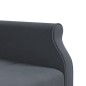 vidaXL Divano Letto a L Grigio Scuro 271x140x70 cm in Velluto