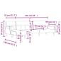 vidaXL Divano Letto a L Grigio Scuro 271x140x70 cm in Velluto