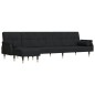 vidaXL Divano Letto a L Nero 271x140x70 cm in Velluto vidaXL Divano Letto a L Nero 271x140x70 cm in Velluto