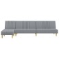 vidaXL Divano Letto a L Grigio Chiaro 255x140x70 cm in Tessuto vidaXL Divano Letto a L Grigio Chiaro 255x140x70 cm in Tessuto