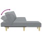 vidaXL Divano Letto a L Grigio Chiaro 255x140x70 cm in Tessuto vidaXL Divano Letto a L Grigio Chiaro 255x140x70 cm in Tessuto