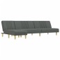 vidaXL Divano Letto a L Grigio Scuro 255x140x70 cm in Tessuto
