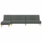 vidaXL Divano Letto a L Grigio Scuro 255x140x70 cm in Tessuto