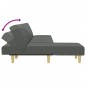 vidaXL Divano Letto a L Grigio Scuro 255x140x70 cm in Tessuto