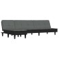 vidaXL Divano Letto a L Grigio Scuro 255x140x70 cm in Tessuto