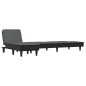 vidaXL Divano Letto a L Grigio Scuro 255x140x70 cm in Tessuto