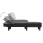 vidaXL Divano Letto a L Grigio Scuro 255x140x70 cm in Tessuto