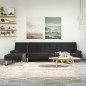 vidaXL Divano Letto a L Nero 255x140x70 cm in Similpelle vidaXL Divano Letto a L Nero 255x140x70 cm in Similpelle