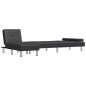 vidaXL Divano Letto a L Nero 255x140x70 cm in Similpelle vidaXL Divano Letto a L Nero 255x140x70 cm in Similpelle