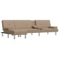 vidaXL Divano Letto a L Cappuccino 255x140x70 cm in Similpelle vidaXL Divano Letto a L Cappuccino 255x140x70 cm in Similpelle