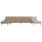 vidaXL Divano Letto a L Cappuccino 255x140x70 cm in Similpelle vidaXL Divano Letto a L Cappuccino 255x140x70 cm in Similpelle