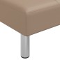 vidaXL Divano Letto a L Cappuccino 255x140x70 cm in Similpelle vidaXL Divano Letto a L Cappuccino 255x140x70 cm in Similpelle