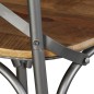 vidaXL Sedie da Pranzo 4 pz Legno Massello di Mango Schienale Acciaio vidaXL Sedie da Pranzo 4 pz Legno Massello di Mango Schienale Acciaio