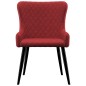 vidaXL Sedie da Pranzo 6 pz Rosso Borgogna in Tessuto vidaXL Sedie da Pranzo 6 pz Rosso Borgogna in Tessuto