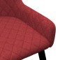 vidaXL Sedie da Pranzo 6 pz Rosso Borgogna in Tessuto vidaXL Sedie da Pranzo 6 pz Rosso Borgogna in Tessuto