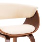 vidaXL Sedie da Pranzo 6 pz Crema in Legno Piegato e Similpelle vidaXL Sedie da Pranzo 6 pz Crema in Legno Piegato e Similpelle