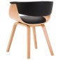 vidaXL Sedie da Pranzo 2 pz Nere in Legno Curvato e Similpelle vidaXL Sedie da Pranzo 2 pz Nere in Legno Curvato e Similpelle