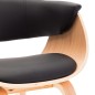 vidaXL Sedie da Pranzo 2 pz Nere in Legno Curvato e Similpelle vidaXL Sedie da Pranzo 2 pz Nere in Legno Curvato e Similpelle