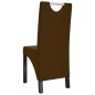 vidaXL Sedie da Pranzo 2 pz Marroni in Similpelle vidaXL Sedie da Pranzo 2 pz Marroni in Similpelle