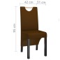 vidaXL Sedie da Pranzo 2 pz Marroni in Similpelle vidaXL Sedie da Pranzo 2 pz Marroni in Similpelle