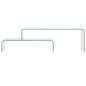 vidaXL Set Tavolini da Caffè 2 pz 90x30x20/110x30x40cm Vetro Temperato vidaXL Set Tavolini da Caffè 2 pz 90x30x20/110x30x40cm Vetro Temperato