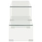 vidaXL Set Tavolini da Caffè 2 pz 90x30x20/110x30x40cm Vetro Temperato vidaXL Set Tavolini da Caffè 2 pz 90x30x20/110x30x40cm Vetro Temperato