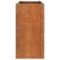 vidaXL Letto Rialzato da Giardino Ruggine 100x40x77 cm Acciaio Corten vidaXL Letto Rialzato da Giardino Ruggine 100x40x77 cm Acciaio Corten