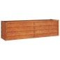 vidaXL Letto Rialzato da Giardino Ruggine 160x40x45 cm Acciaio Corten vidaXL Letto Rialzato da Giardino Ruggine 160x40x45 cm Acciaio Corten