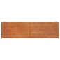 vidaXL Letto Rialzato da Giardino Ruggine 160x40x45 cm Acciaio Corten vidaXL Letto Rialzato da Giardino Ruggine 160x40x45 cm Acciaio Corten