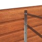 vidaXL Letto Rialzato da Giardino Ruggine 160x40x45 cm Acciaio Corten vidaXL Letto Rialzato da Giardino Ruggine 160x40x45 cm Acciaio Corten