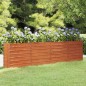 vidaXL Letto Rialzato da Giardino Ruggine 320x40x77 cm Acciaio Corten vidaXL Letto Rialzato da Giardino Ruggine 320x40x77 cm Acciaio Corten