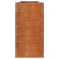 vidaXL Letto Rialzato da Giardino Ruggine 320x40x77 cm Acciaio Corten vidaXL Letto Rialzato da Giardino Ruggine 320x40x77 cm Acciaio Corten