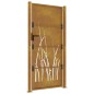 vidaXL Cancello da Giardino 105x205 cm in Acciaio Corten Design Erba vidaXL Cancello da Giardino 105x205 cm in Acciaio Corten Design Erba